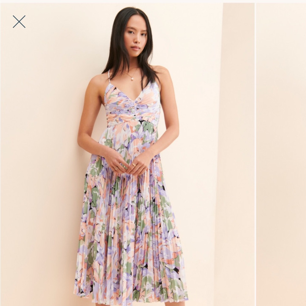 Astr the Label Blythe Floral Midi Dress